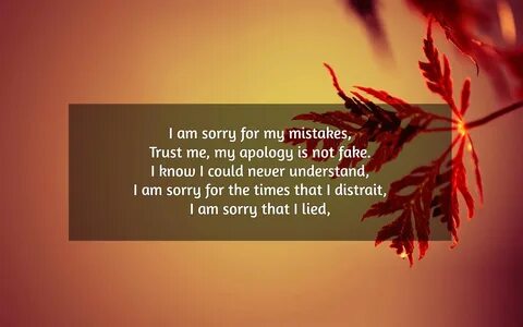 I’m Sorry Poems Text And Image Poems QuoteReel