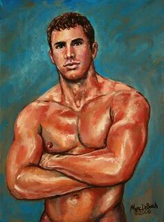 Man Sweat Painting by Marc DeBauch Fine Art America