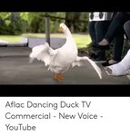 Aflac Dancing Duck TV Commercial - New Voice - YouTube Danci