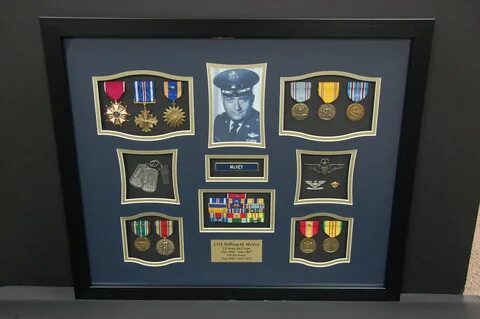 US Army Air Corps Shadow Box Frame Display. Thank you COL fo