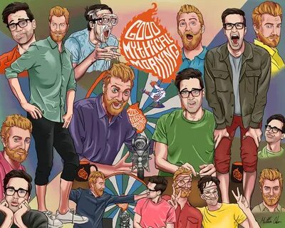 Good Mythical Morning illustrated collage on Behance