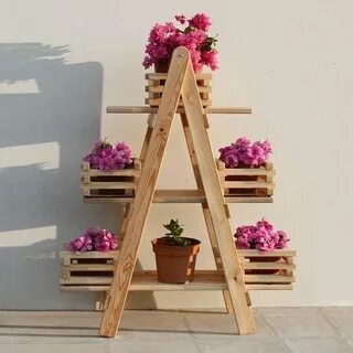 Pin by 陳 小 茹 on Diy Wooden plant stands, Garden rack, Decor