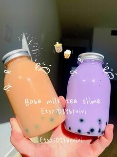 Pick Your Boba Milk Tea Slime 2oz or 8oz Smooth Slime Great 