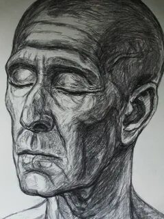 old man pencil drawing by Oscar Estevez Male face drawing, L