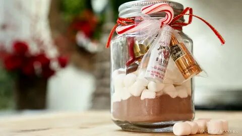 Spiked Hot Chocolate in a Mason Jar - The Perfect Favor for 