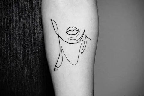 Minimal Single-Line Tattoos by Mo Ganji Line tattoos, Single