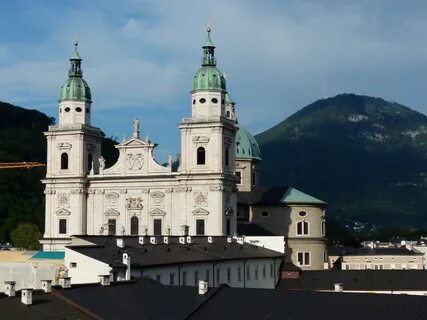 Facade of Salzburg Cathedral free image download