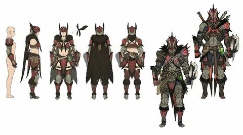 Female Anjanath Armor Art - Monster Hunter: World Art Galler