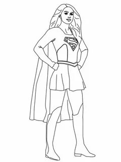 Supergirl Coloring Pages PDF - Coloringfolder.com