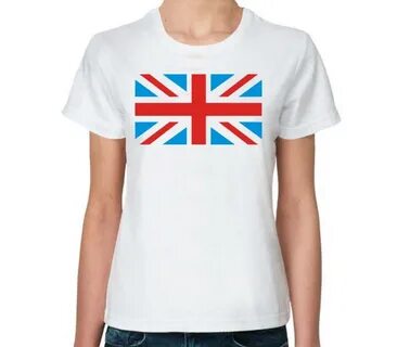 England Flag женская футболка с коротким рукавом (цвет: белы