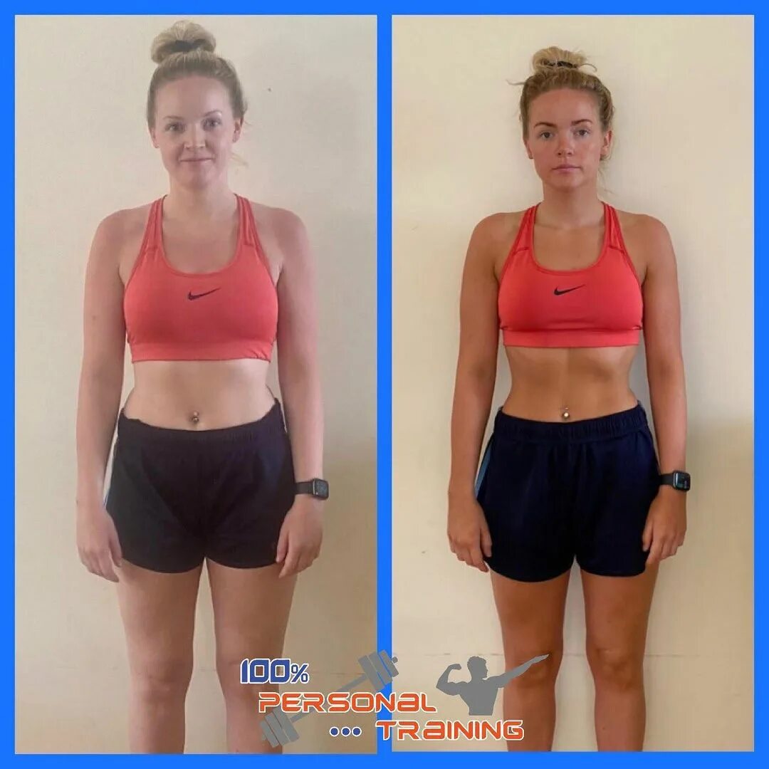 "Before and After #44 Online Client @clarekilleen lost 12 pounds (5.6k...