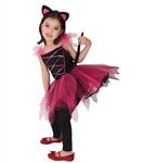 Cute Baby Girl Pretty Black Kitty Carnival Stage Performance