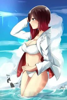 Ruby Rose in swimsuit. RWBY Amino