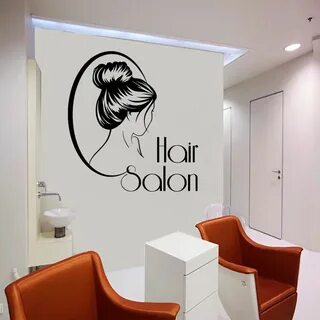 Hair Salon Wall Decal Vinyl Sticker Barber Barbershop Mirror