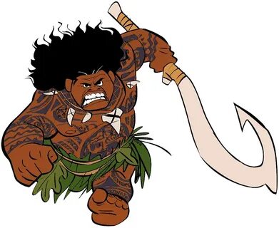 Coloring Pages Moana Maui - Floss Papers