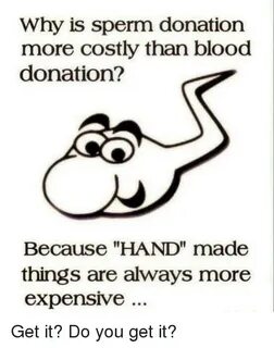 Why Is Sperm Donation More Costly Than Blood Donation? Becau