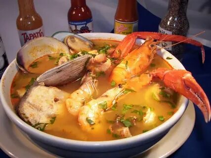 7 mares (7 sea soup) mexican seafood soup. super yummy. usua