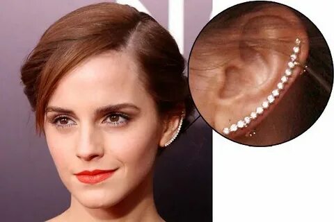 Emma Wears The. Coolest. Earrings. Diamond ear cuff, Ear cuf