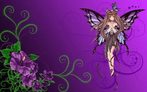 Purple Fairies Wallpaper posted by Christopher Johnson