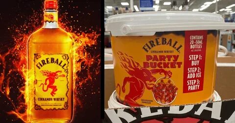 Sam's Club Has A Fireball Party Bucket Complete With Tiny Fi
