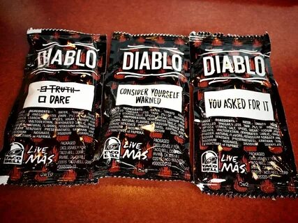 I'm a little disappointed in Taco Bell's new Diablo sauce Fl