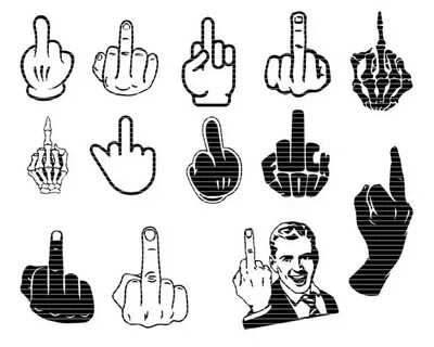 Transparent Middle Finger Vector / ✓ free for commercial use