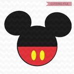 Mickey Mouse Head SVG Layered Mickey Mouse SVG and PNG Etsy 