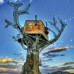 A Giant Steampunk Treehouse Comes to Burning Man Designs & I