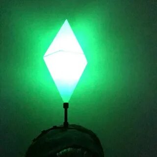 HUGE Sims LED Plumbob Headband / Life Size Light up Mood Plu