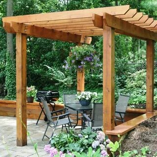 Menards Pergola Review #PergolaWithoutPosts Refferal: 269774