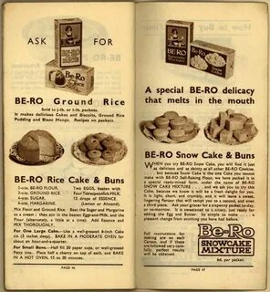 Be-Ro Home Recipes: Scones, Cakes, Pastry, Puddings - A 1923