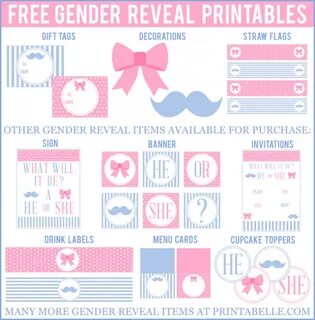 Free Printable Gender Reveal Decorations - decor.impaxiva.co