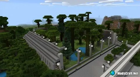 Map Jurassic Craft World for Minecraft