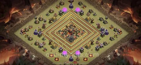Best Max Levels War Base TH10 with Link, Anti Everything - T