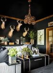 How to Use Black as a Neutral Modern lodge decor, Hunting de