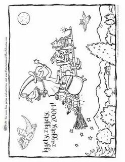 Room on the Broom Room on the broom, Coloring pages for kids