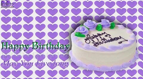 Happy-Birthday-Wishes-Walpaper-With-Purple-Hearts-Background