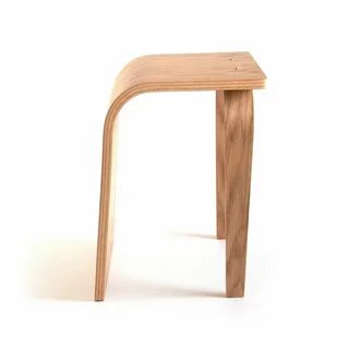 Wood Stool Modern Stool Small Stool Handcrafted Bent Etsy in