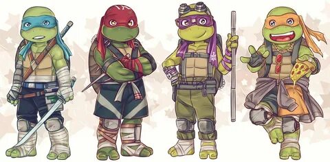 Chibi TMNT 2016 Teenage mutant ninja turtles art, Teenage ni
