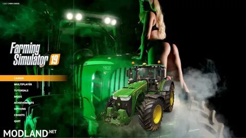 FS 19 JOHN DEERE GIRL 2 MENU BACKGROUND - FS 19