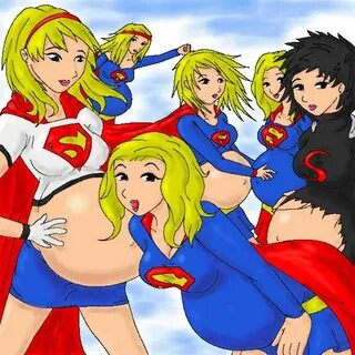 Supergirls get superpregnant by Kazuv Supergirl, Batgirl, De