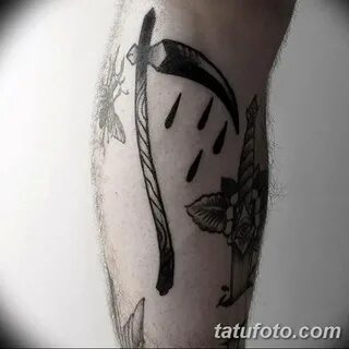 Фото рисунка тату коса 06.11.2018 № 091 - scythe tattoo phot