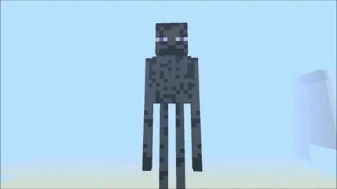 Minecraft - 3D Enderman Pixel art - YouTube