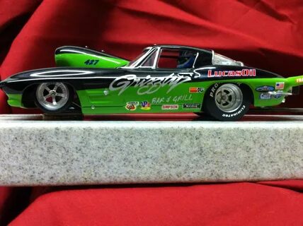 Drag Slot Car built by Sheaves Racing Slots, another one of 