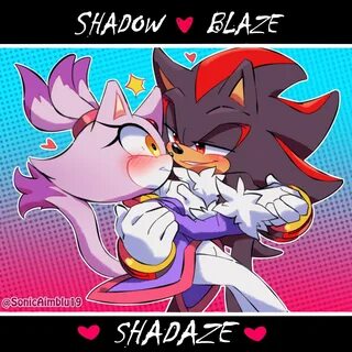 Shadow x Blaze by Zer0finix on DeviantArt Shadow the hedgeho