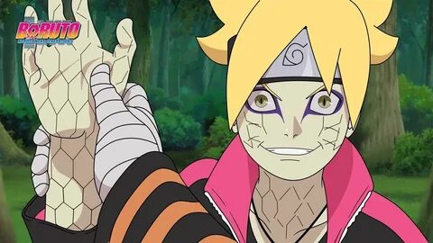 Boruto usa Modo Sennin das Serpentes pela primeira vez - Bor