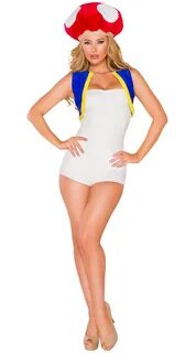 Specialty Super Mario Brothers Toad Female Adult Costume Wom