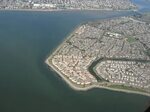 File:Aerial view of Bay Farm Island and San Leandro Channel.
