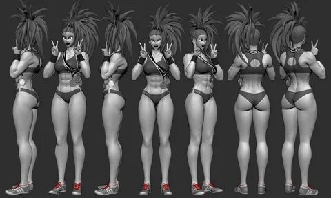 3D Captain Mizuki base pose modeling done One Punch Man Wiki, One Punch Man...
