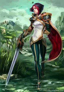 LOL, League Of Legends, Fan Art, Wallpaper, Campeões, Fiora,